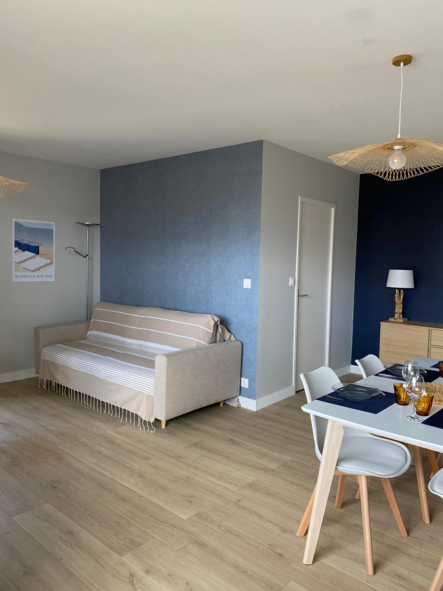 Appartement 65M2 Avec Balcon Vues Partielles Mer A 150M De La Plage Et Centre, Wifi Et Parking Prive Blonville-sur-Mer Extérieur photo